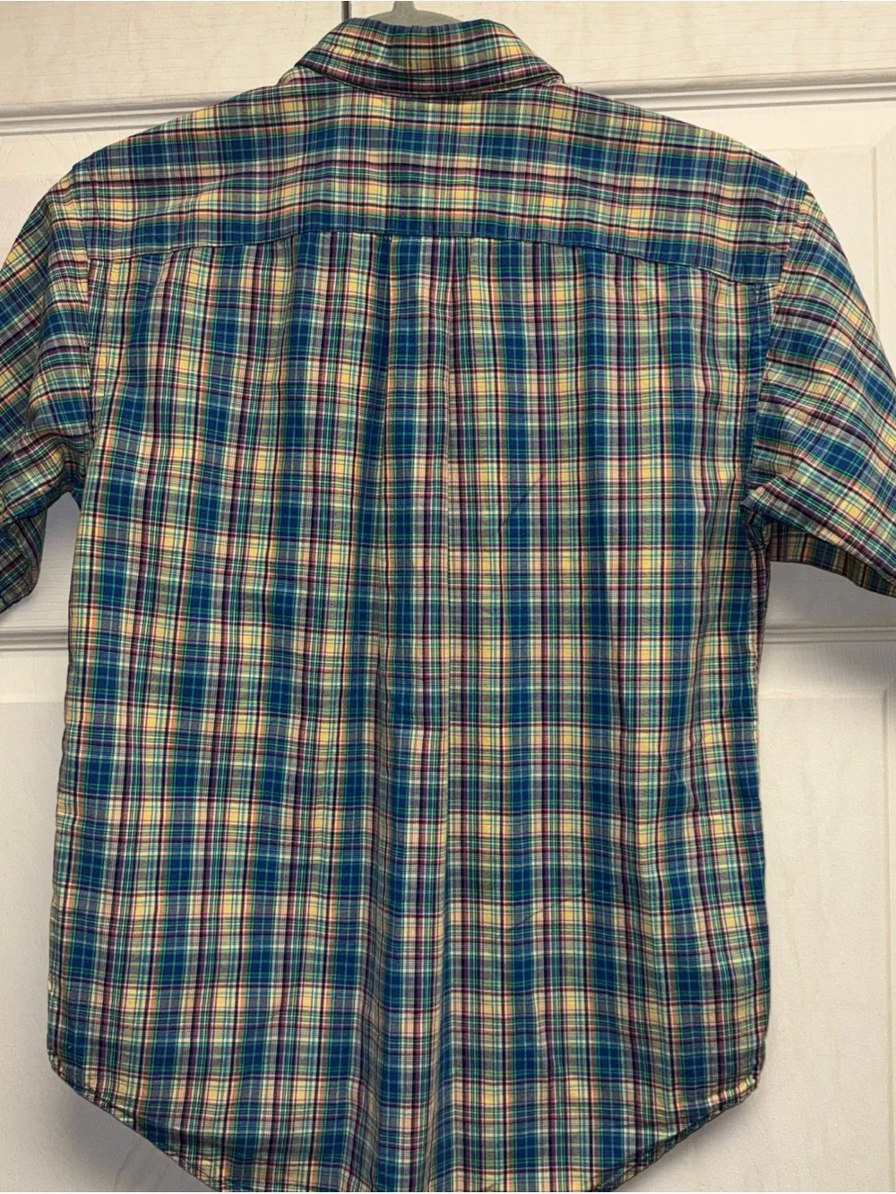 Polo by Ralph Lauren Short-Sleeve Plaid Button-Down Shirt - Blue/Green size M